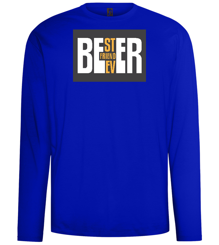 Beer Best Friend Design - Comfort men's long sleeve t-shirt_OVERSEAS_front