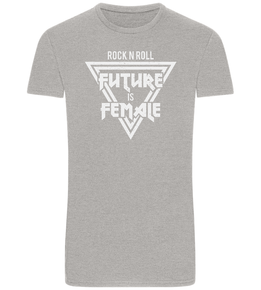 Rock N Roll Future Is Female Design - Basic Unisex T-Shirt_ORION GREY_front