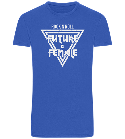 Rock N Roll Future Is Female Design - Basic Unisex T-Shirt_ROYAL_front