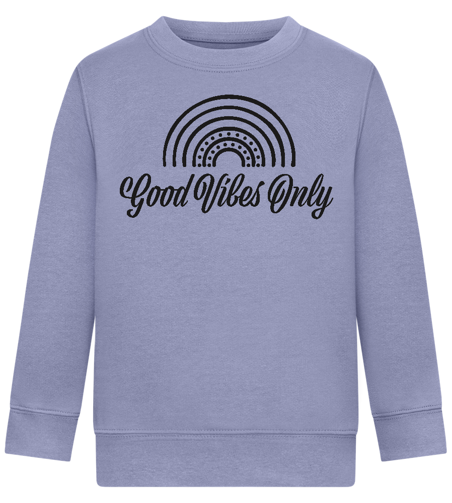 Good Vibes Only Design - Comfort Kids Sweater_BLUE_front