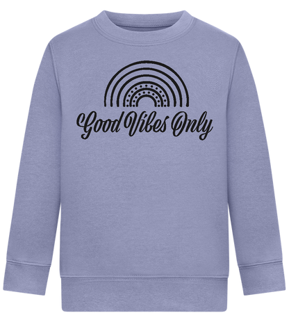 Good Vibes Only Design - Comfort Kids Sweater_BLUE_front