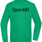 OpenABI Design - Comfort Essential Unisex Sweater_MEADOW GREEN_front