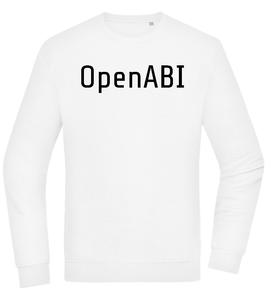 OpenABI Design - Comfort Essential Unisex Sweater_WHITE_front