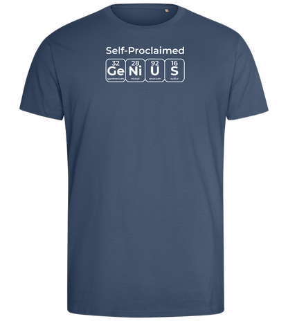 Genius Periodic Table Design - Comfort men's fitted t-shirt_DENIM_front