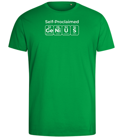 Genius Periodic Table Design - Comfort men's fitted t-shirt_MEADOW GREEN_front