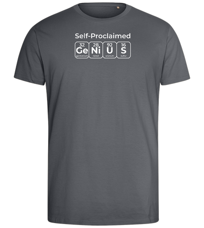 Genius Periodic Table Design - Comfort men's fitted t-shirt_MOUSE GREY_front