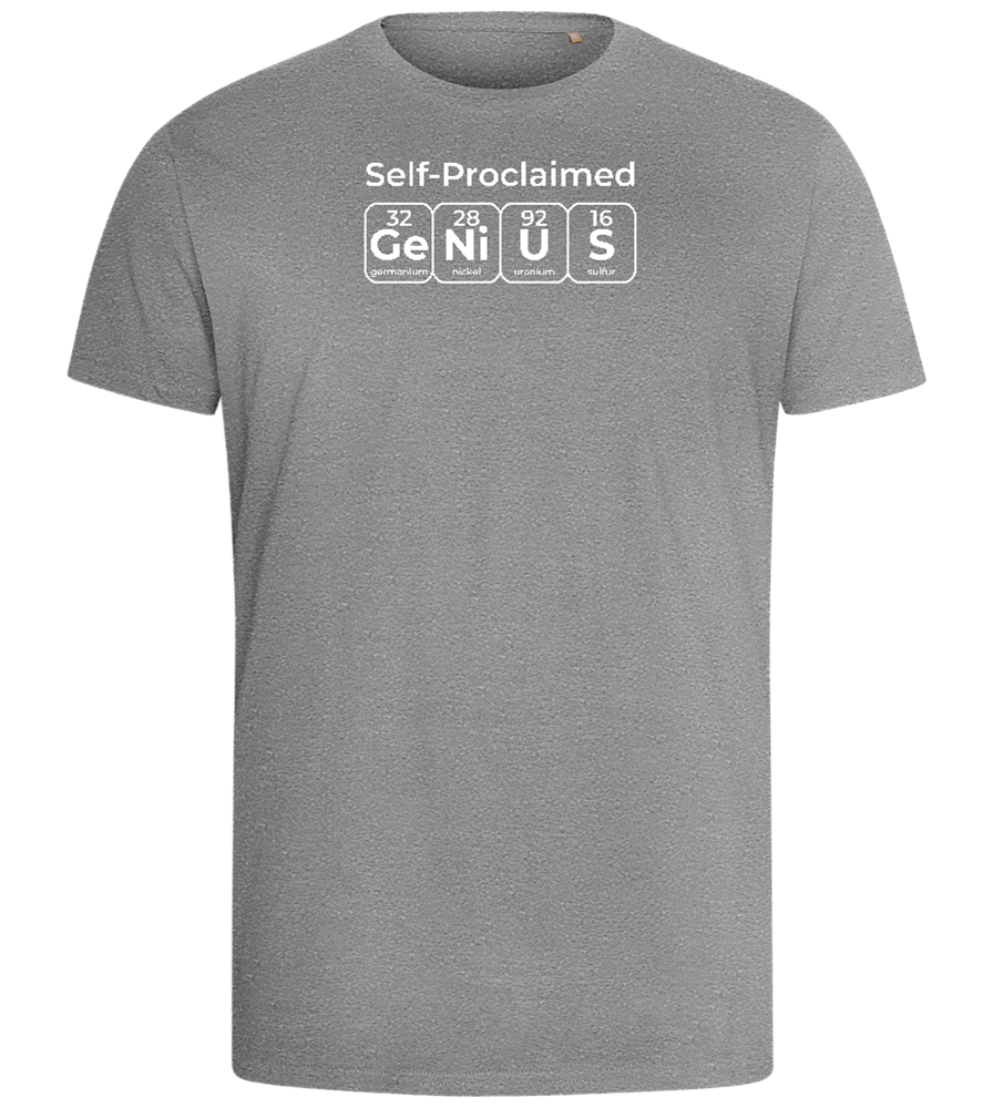 Genius Periodic Table Design - Comfort men's fitted t-shirt_ORION GREY_front