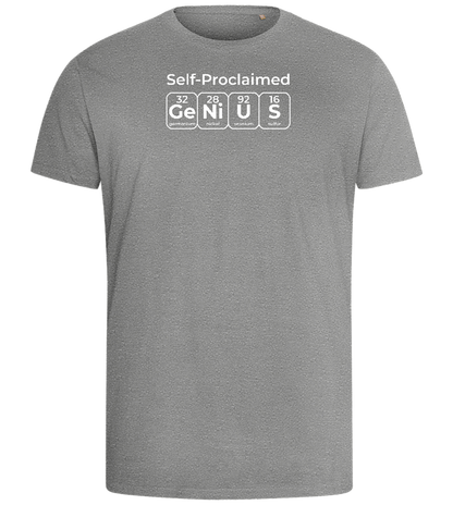 Genius Periodic Table Design - Comfort men's fitted t-shirt_ORION GREY_front