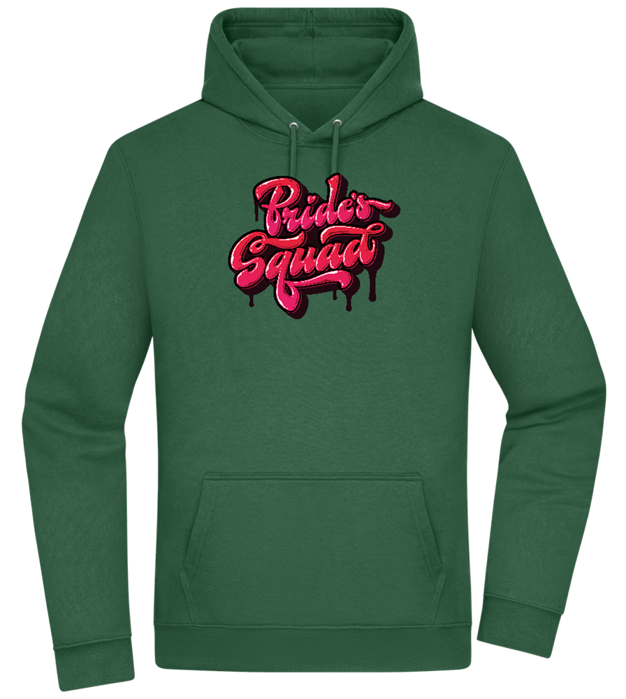 The Bride's Squad Design - Premium Essential Unisex Hoodie_GREEN BOTTLE_front