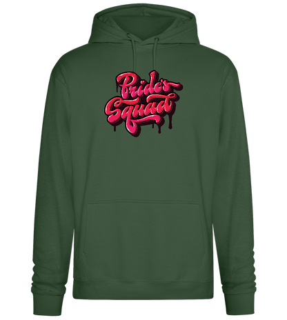 The Bride's Squad Design - Premium Essential Unisex Hoodie_GREEN BOTTLE_front