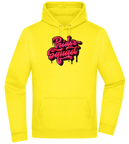 The Bride's Squad Design - Premium Essential Unisex Hoodie_YELLOW_front