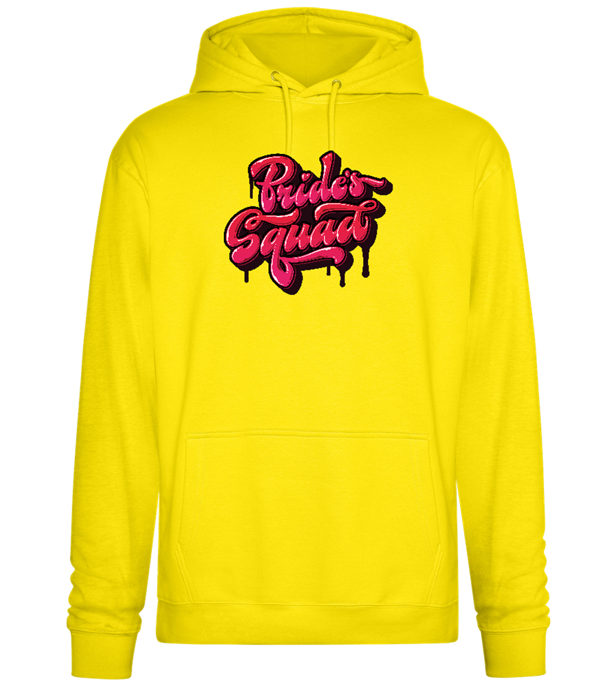 The Bride's Squad Design - Premium Essential Unisex Hoodie_YELLOW_front