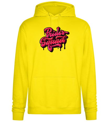 The Bride's Squad Design - Premium Essential Unisex Hoodie_YELLOW_front