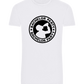 Emblem Bachelor Party Design - Basic men's fitted t-shirt_WHITE_front