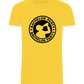 Emblem Bachelor Party Design - Basic men's fitted t-shirt_YELLOW_front