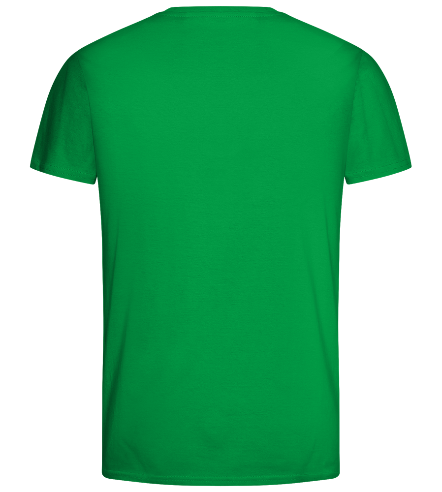 Emblem Bachelor Party Design - Basic men's fitted t-shirt_MEADOW GREEN_back