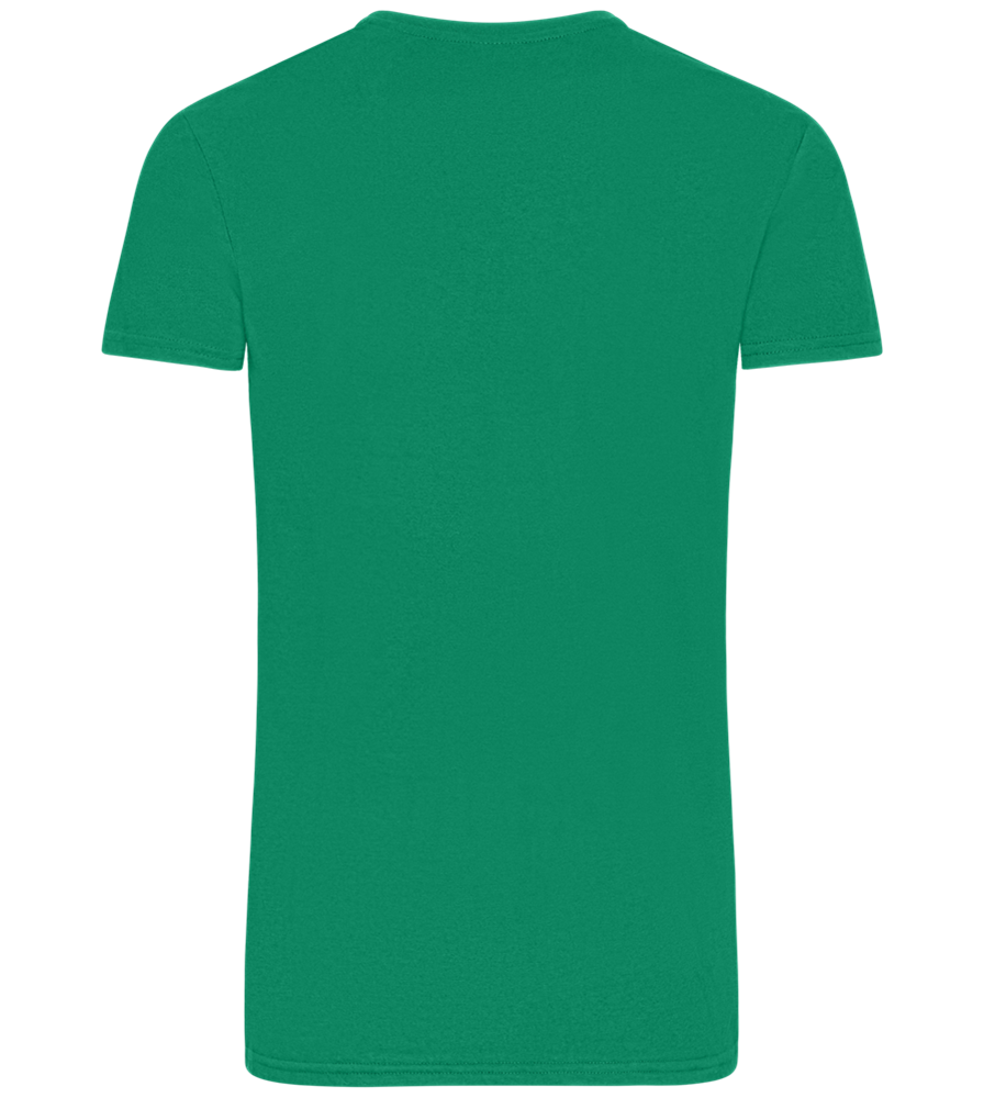 Emblem Bachelor Party Design - Basic men's fitted t-shirt_MEADOW GREEN_back