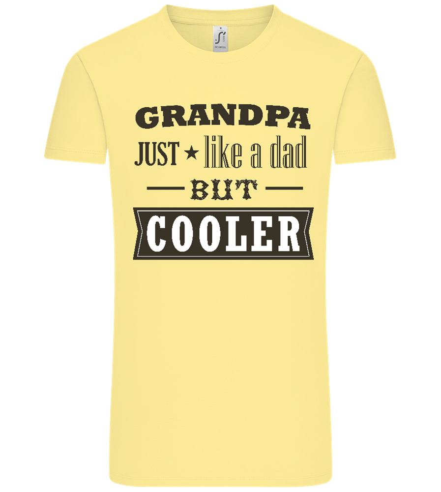 Just Like A Dad Design - Comfort Unisex T-Shirt_AMARELO CLARO_front