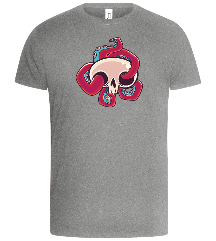 Squid Skull Design - Basic Unisex T-Shirt_ORION GREY_front