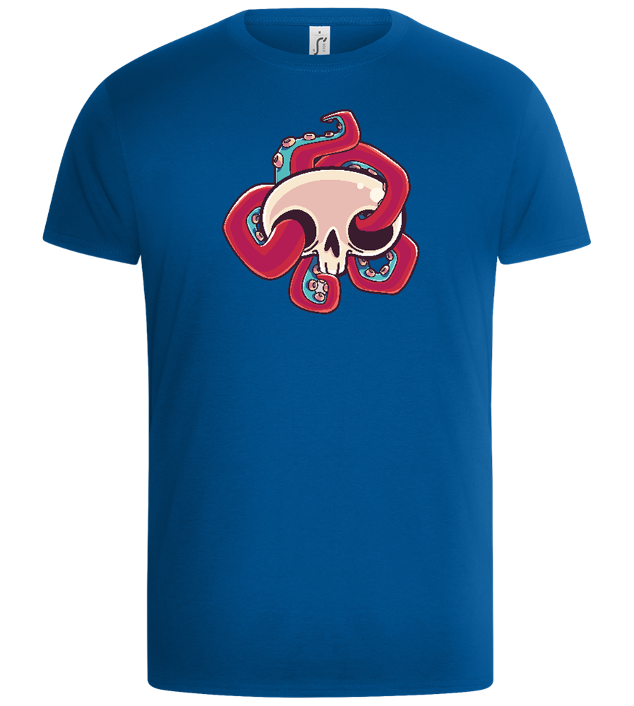 Squid Skull Design - Basic Unisex T-Shirt_ROYAL_front