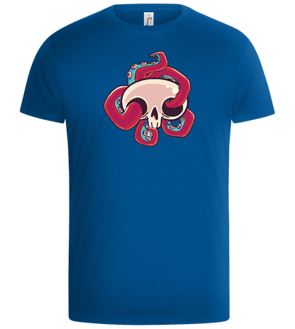 Squid Skull Design - Basic Unisex T-Shirt_ROYAL_front