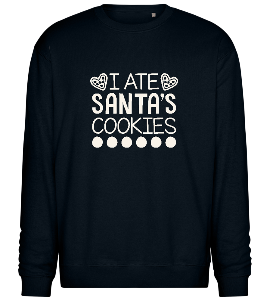 Santa's Cookies Design - Comfort Essential Unisex Sweater_BLACK_front