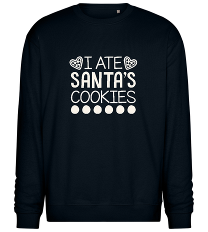 Santa's Cookies Design - Comfort Essential Unisex Sweater_BLACK_front