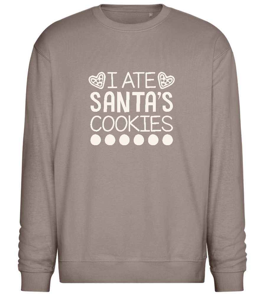 Santa's Cookies Design - Comfort Essential Unisex Sweater_CHARCOAL CHIN_front