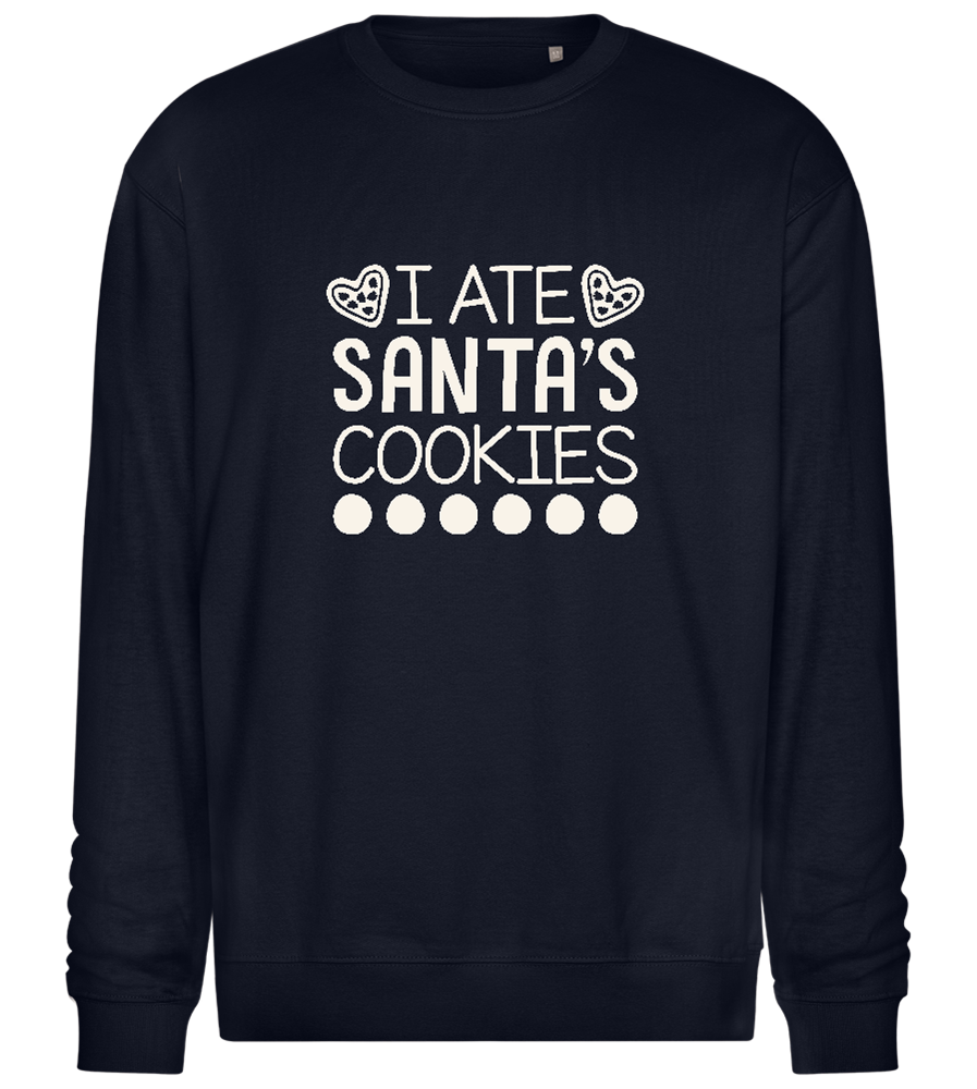 Santa's Cookies Design - Comfort Essential Unisex Sweater_FRENCH NAVY_front