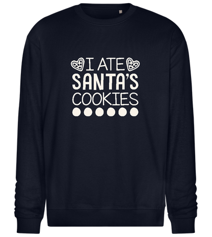 Santa's Cookies Design - Comfort Essential Unisex Sweater_FRENCH NAVY_front