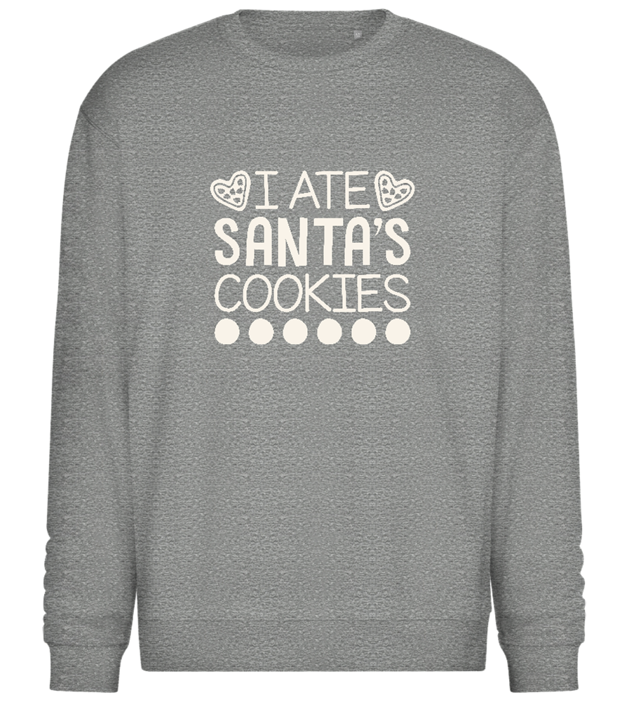 Santa's Cookies Design - Comfort Essential Unisex Sweater_ORION GREY II_front