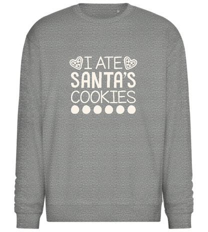 Santa's Cookies Design - Comfort Essential Unisex Sweater_ORION GREY II_front