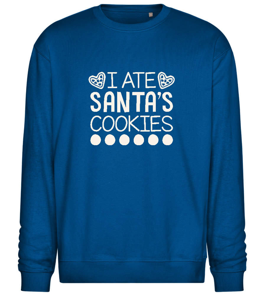 Santa's Cookies Design - Comfort Essential Unisex Sweater_ROYAL_front