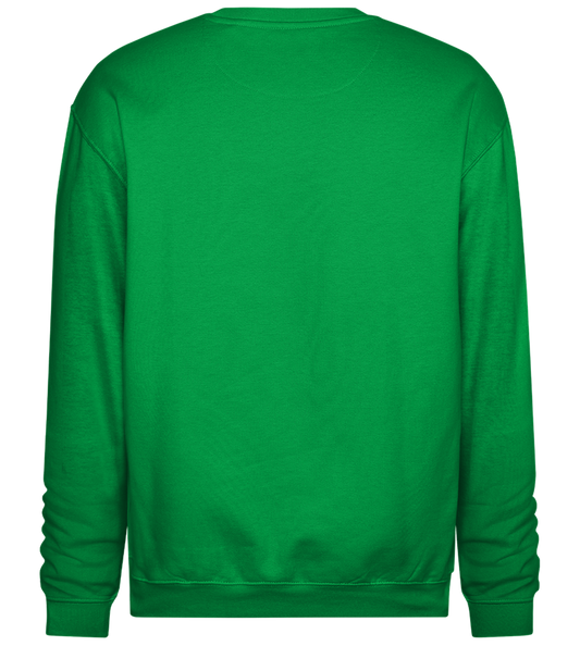 Santa's Cookies Design - Comfort Essential Unisex Sweater_MEADOW GREEN_back