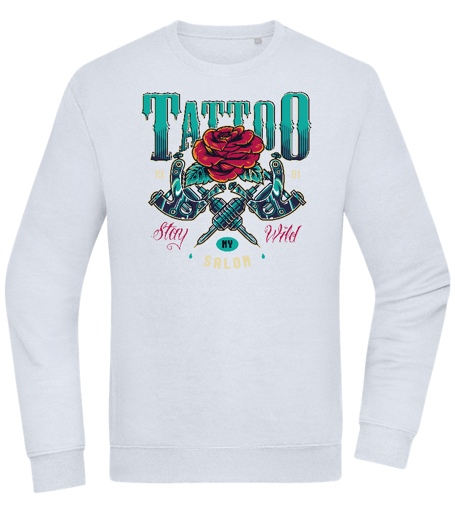 Tattoo Salon NY Design - Comfort Essential Unisex Sweater_CREAMY BLUE_front