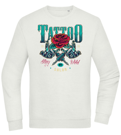 Tattoo Salon NY Design - Comfort Essential Unisex Sweater_CREAMY GREEN_front