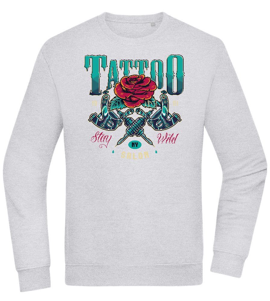 Tattoo Salon NY Design - Comfort Essential Unisex Sweater_ORION GREY II_front