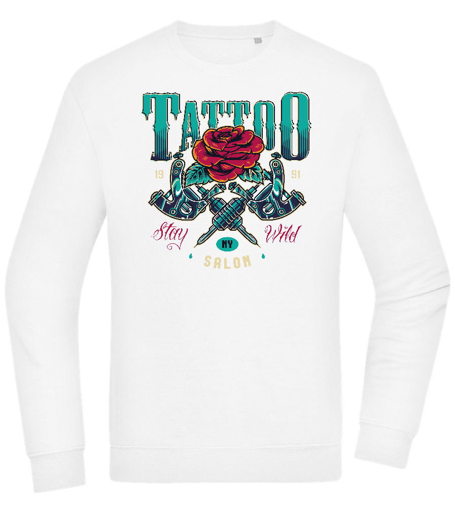 Tattoo Salon NY Design - Comfort Essential Unisex Sweater_WHITE_front