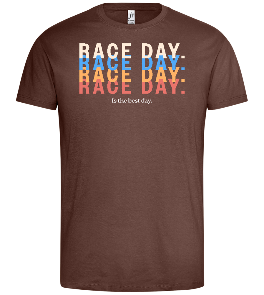 Best Day of the Week Design - Premium men's t-shirt_CHOCOLATE_front