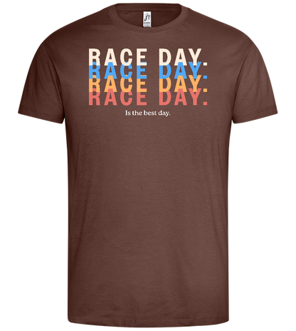 Best Day of the Week Design - Premium men's t-shirt_CHOCOLATE_front