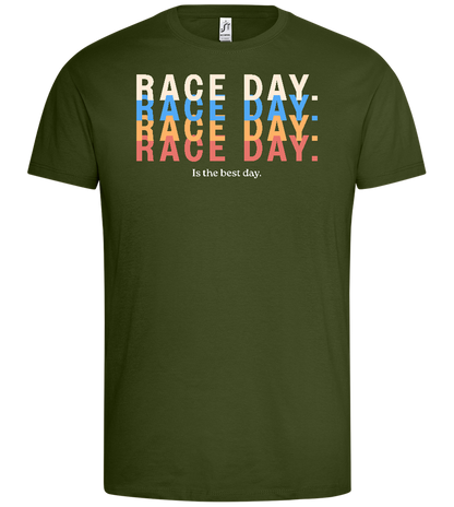 Best Day of the Week Design - Premium men's t-shirt_DARK KHAKI_front