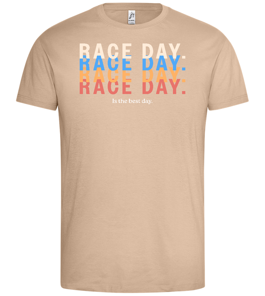 Best Day of the Week Design - Premium men's t-shirt_SAND_front