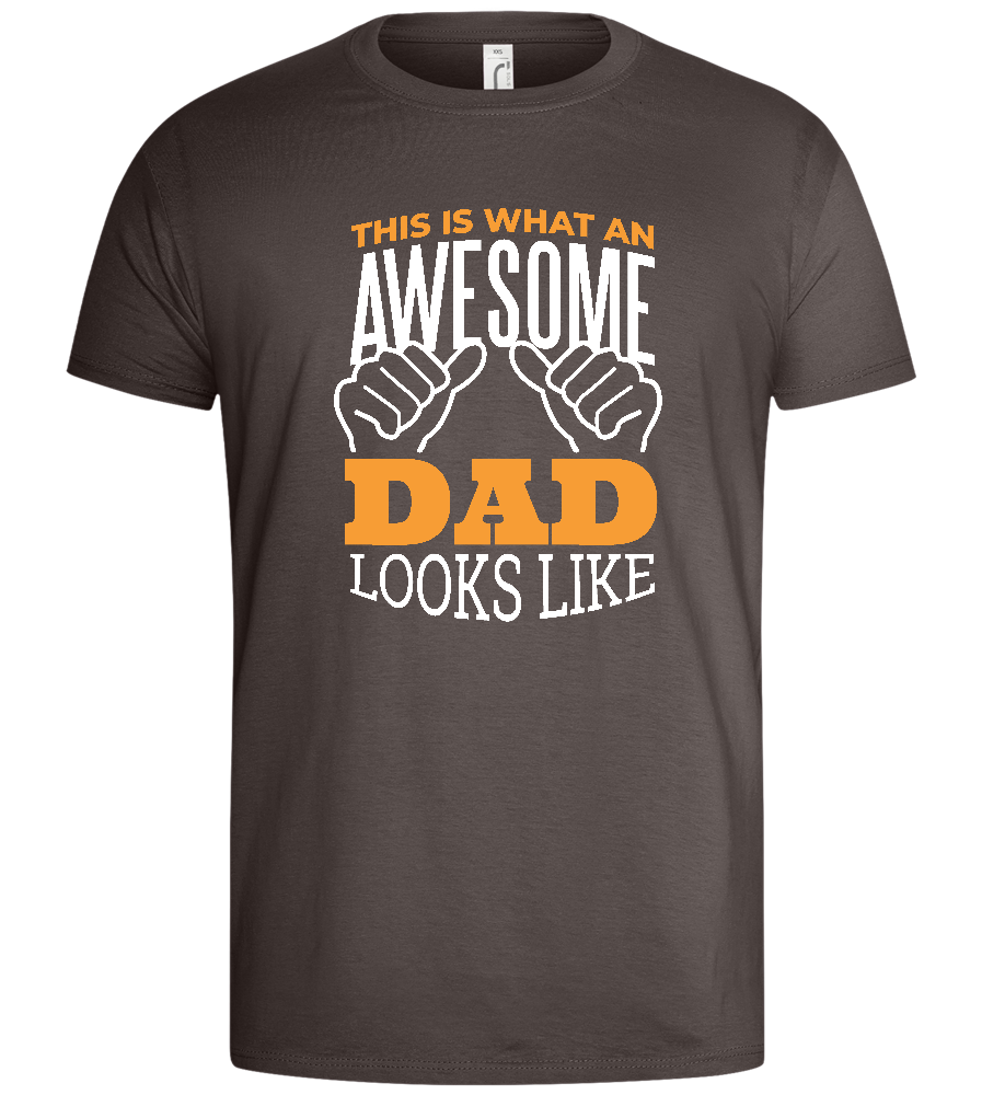 Awesome Dad Design - Basic men's t-shirt_DARK GRAY_front