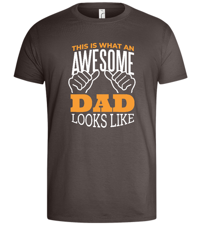 Awesome Dad Design - Basic men's t-shirt_DARK GRAY_front