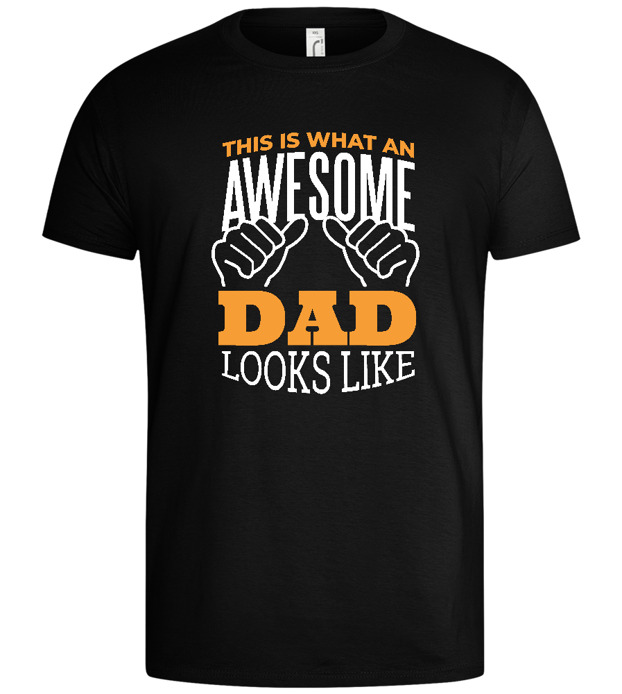 Awesome Dad Design - Basic men's t-shirt_DEEP BLACK_front