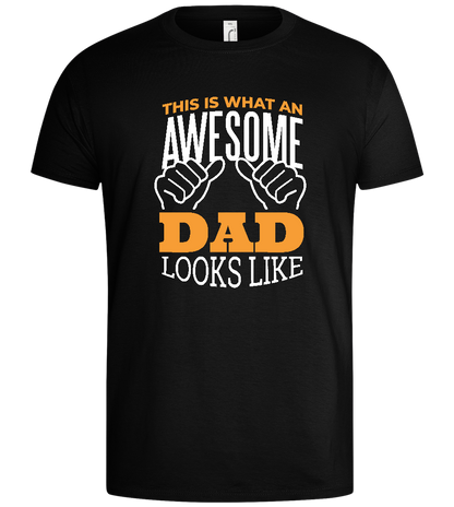 Awesome Dad Design - Basic men's t-shirt_DEEP BLACK_front