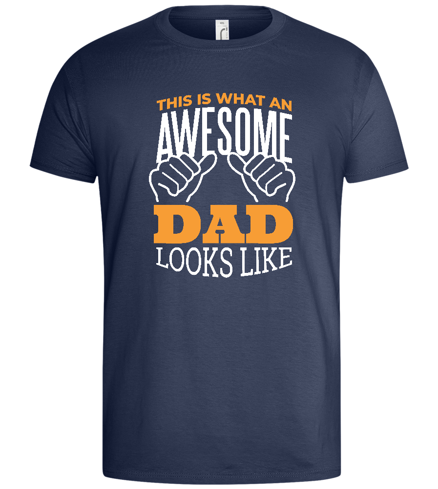 Awesome Dad Design - Basic men's t-shirt_DENIM_front