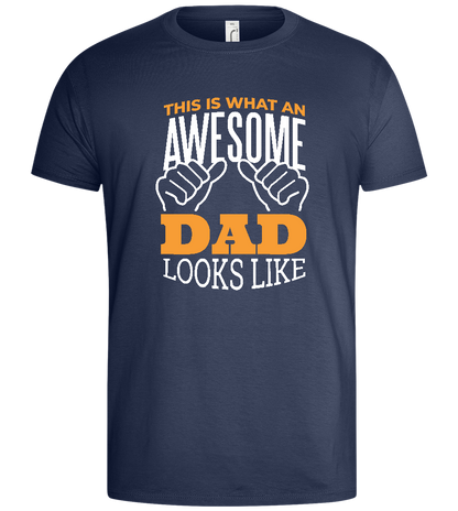 Awesome Dad Design - Basic men's t-shirt_DENIM_front