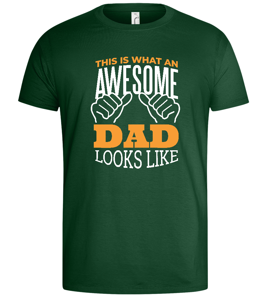 Awesome Dad Design - Basic men's t-shirt_GREEN BOTTLE_front