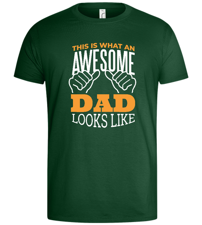 Awesome Dad Design - Basic men's t-shirt_GREEN BOTTLE_front